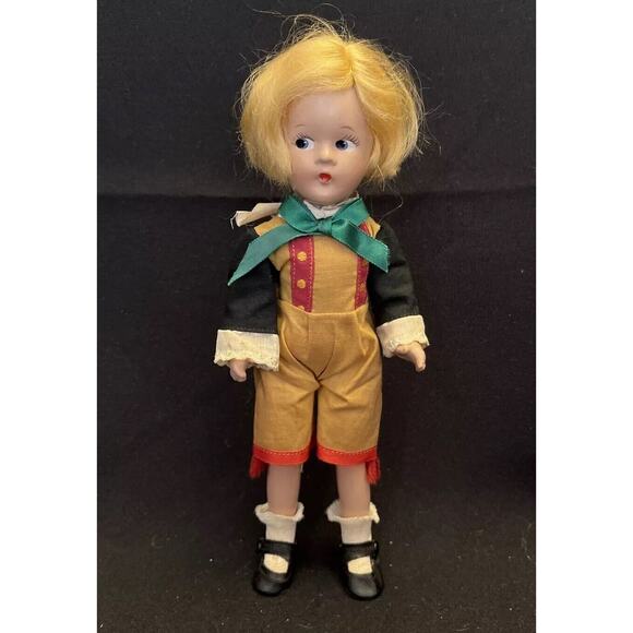 Very Vintage MM Alexander SWEEDISH Doll 9” Flirty Eye Wendy Ann 1930’s Composit - Picture 1 of 11